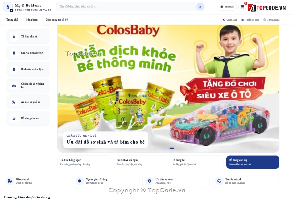 bán đồ,đồ án bán đồ mẹ và bé,Đồ án mẹ và bé